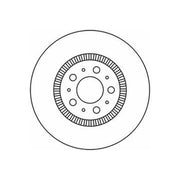 Abtex 2 x Vented Front Brake Discs BD858V-x2