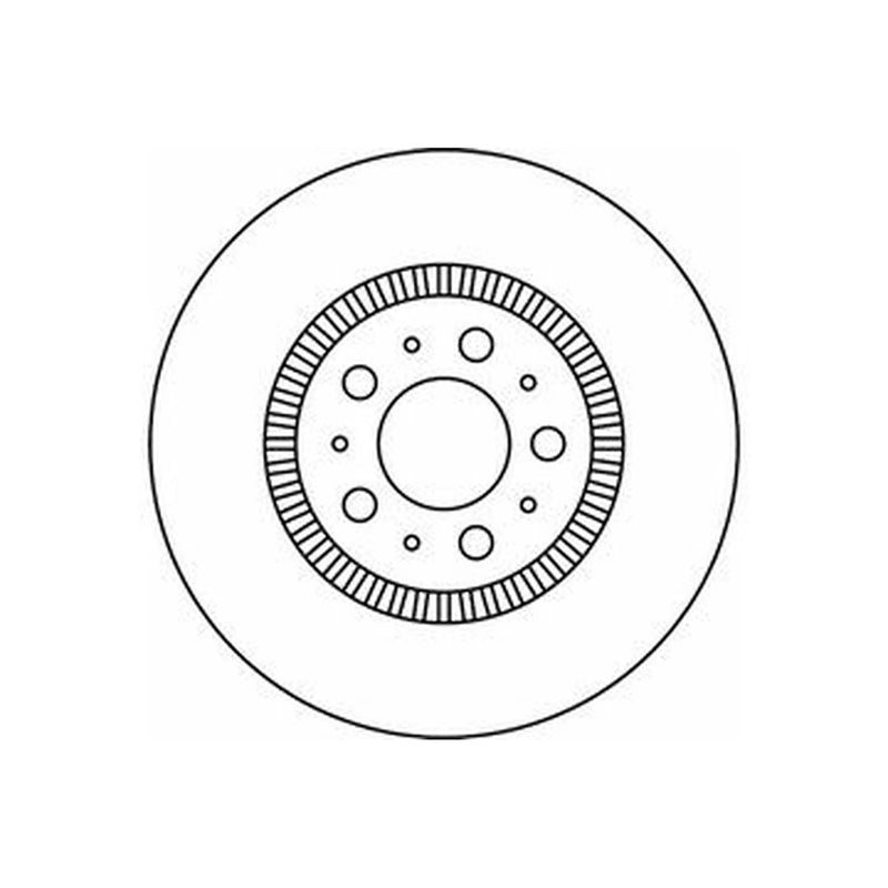 Abtex 2 x Vented Front Brake Discs BD858V-x2