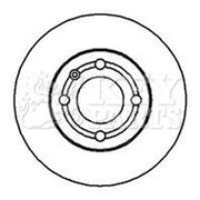 Key Parts 2 x Vented Front Brake Discs KBD5109-x2