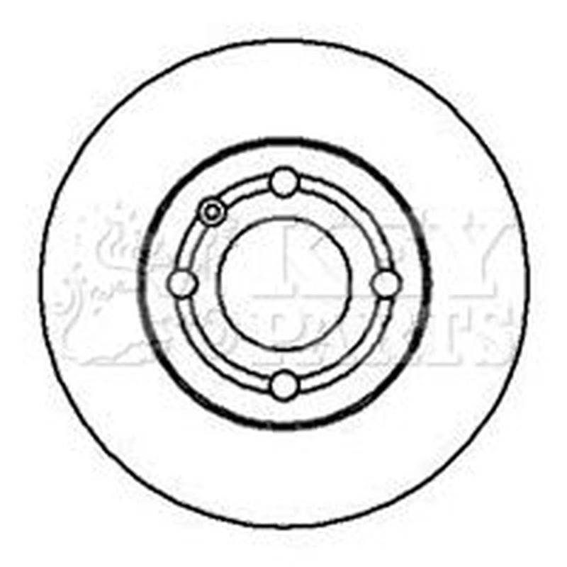 Key Parts 2 x Vented Front Brake Discs KBD5109-x2