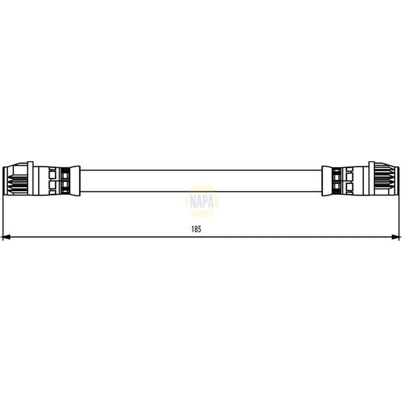 NAPA Brake Hydraulic Hose Line inner NBH1203