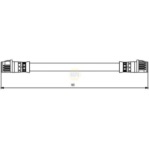 NAPA Brake Hydraulic Hose Line inner NBH1203
