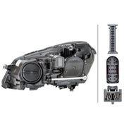 Hella Headlight Headlamp PSY24W Right fits Mercedes-Benz E-Class 2009-2016