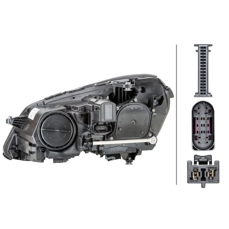 Hella Headlight Headlamp PSY24W Right fits Mercedes-Benz E-Class 2009-2016