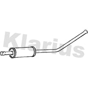 Klarius Box With Centre Pipe Centre fits Toyota Starlet 1996-1999 1.3