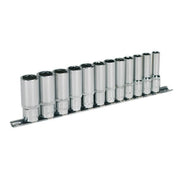 Sealey Socket Set 12pc 3/8"Sq Drive 6pt Deep WallDrive Metric AK2694 Sealey  - Dynamic Drive