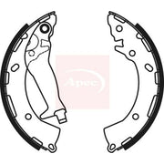 Apec Brake Shoe Set Axle Kit fits Hyundai Accent IV 2010-2018 1.4 1.6