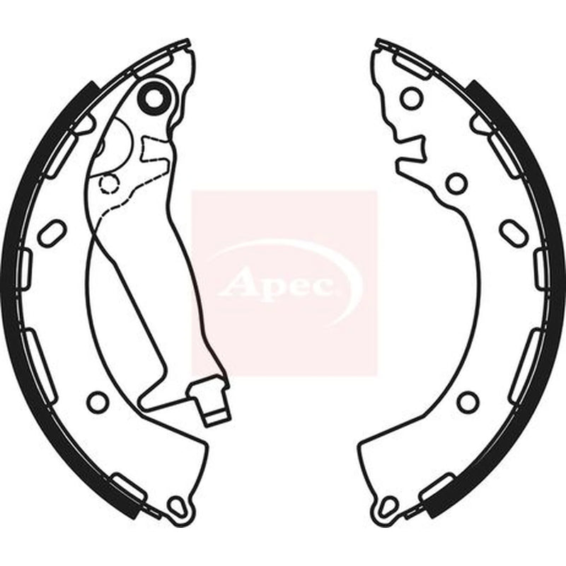 Apec Brake Shoe Set Axle Kit SHU804