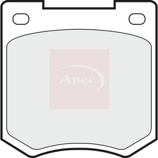 Apec Front Brake Pad Set fits Austin Allegro I 1973-1984 1.0 1.1 1.3 1.5 1.7