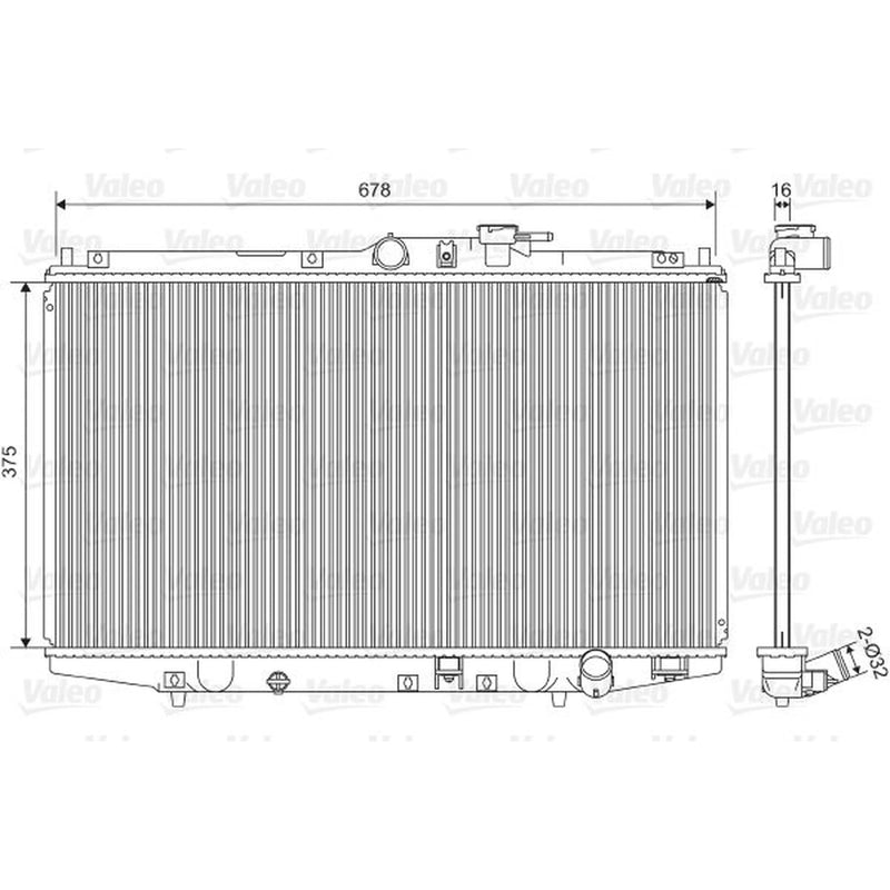 Valeo Engine Radiator 734716
