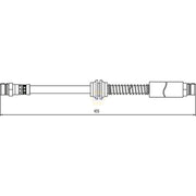 NAPA Brake Hydraulic Hose Line Rear NBH1315