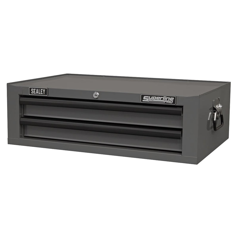 Superline Pro Superline PRO Mid-Box Tool Chest 2 Drawer - Grey/Black AP26029TG Superline Pro - Dynamic Drive