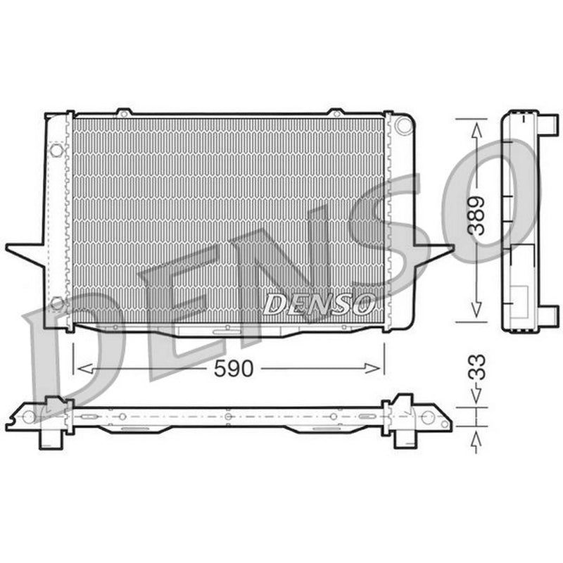 Denso Engine Radiator fits Volvo 850 1991-1997 2.0 2.4 2.5