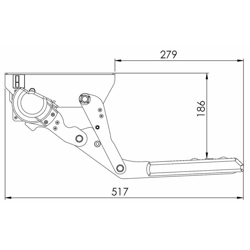 Electronic Step with Seesaw Motion 440mm - Motorhome Step with Seesaw Motion Nova - Dynamic Drive