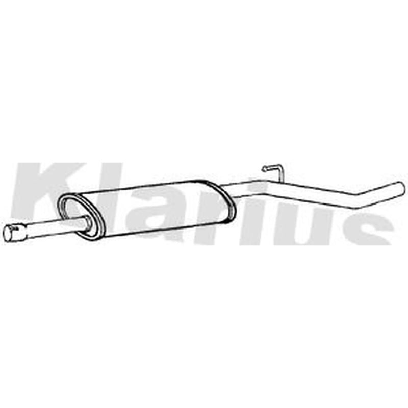 Klarius Box With Centre Pipe Centre fits Citroën C8 2002 on 2.0