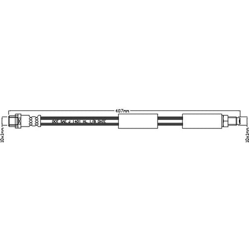 Juratek Brake Hydraulic Hose Line Front fits Mercedes-Benz Cls 2004-2010
