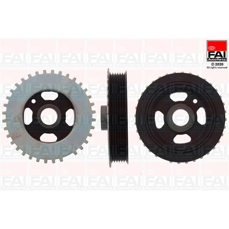FAI Crank Shaft Belt Pulley fits Ford Fiesta V 2005-2008