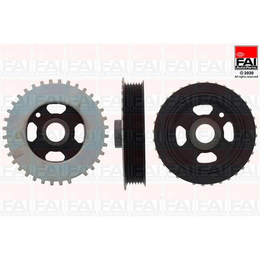 FAI Crank Shaft Belt Pulley fits Ford Fiesta V 2005-2008