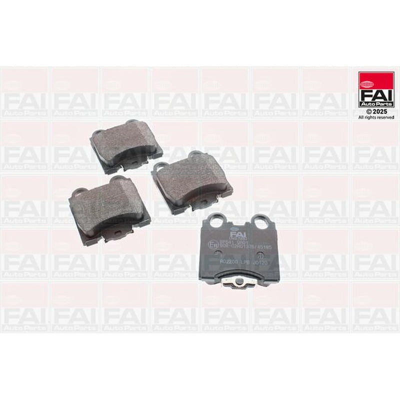 FAI Rear Brake Pad Set fits Lexus Gs 1997-2004