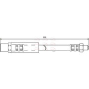 Apec Brake Hydraulic Hose Line Front fits Austin Mini 1961-1967