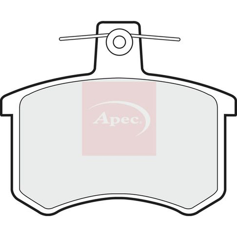 Apec Rear Brake Solid Discs & Pads fits Audi Coupe B3 1990-1996