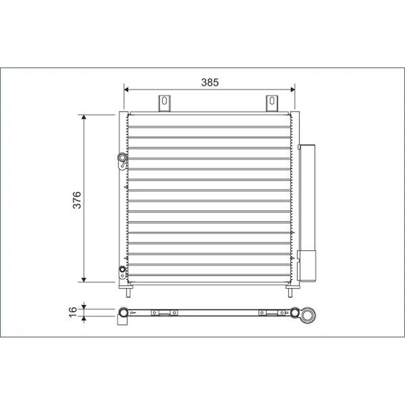 Valeo Air Conditioning Condenser 822600