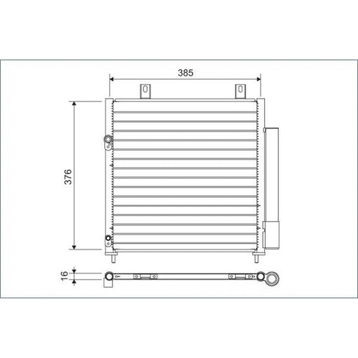 Valeo Air Conditioning Condenser 822600