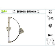 Valeo Electric Window Regulator Lifter Right Front 851019