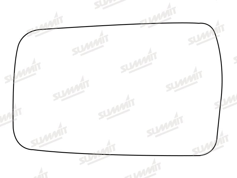 Summit Stick-On Standard Mirror Glass fits Ford Escort Orion 35 Van LHS Summit - Bars 4 Cars
