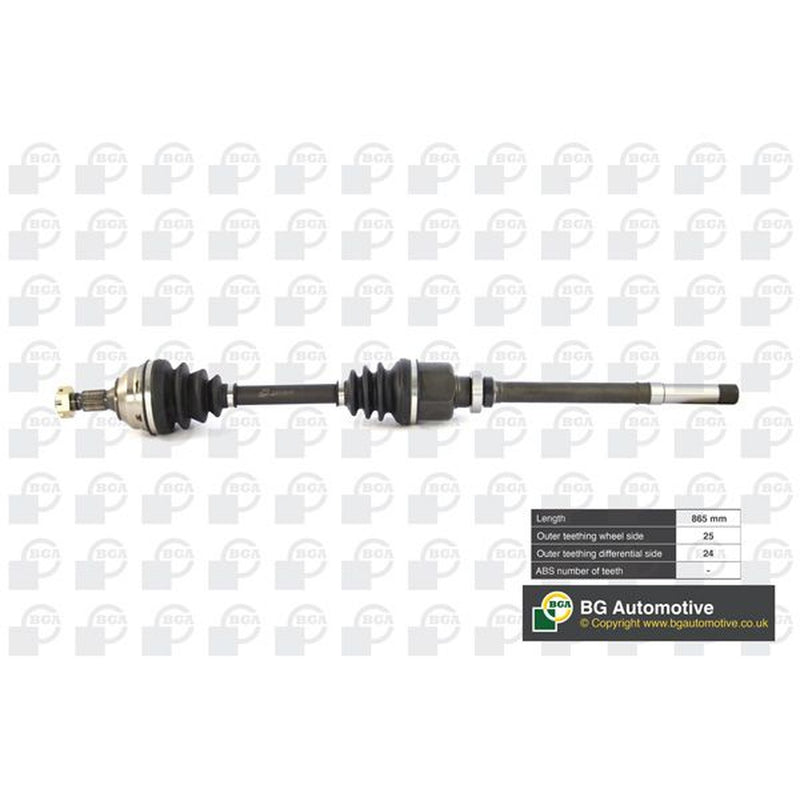 BGA CV Drive Shaft Driveshaft Front Right fits Citroën Berlingo First 1996-2011