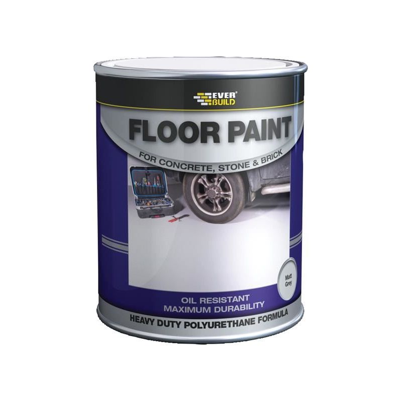 Everbuild Sika Floor Paint Grey 5 litre Everbuild Sika - Dynamic Drive