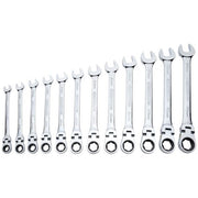 Carlyle Tools Carlyle Metric Flexible Ratcheting Wrench Set (12 Pieces) - image 1