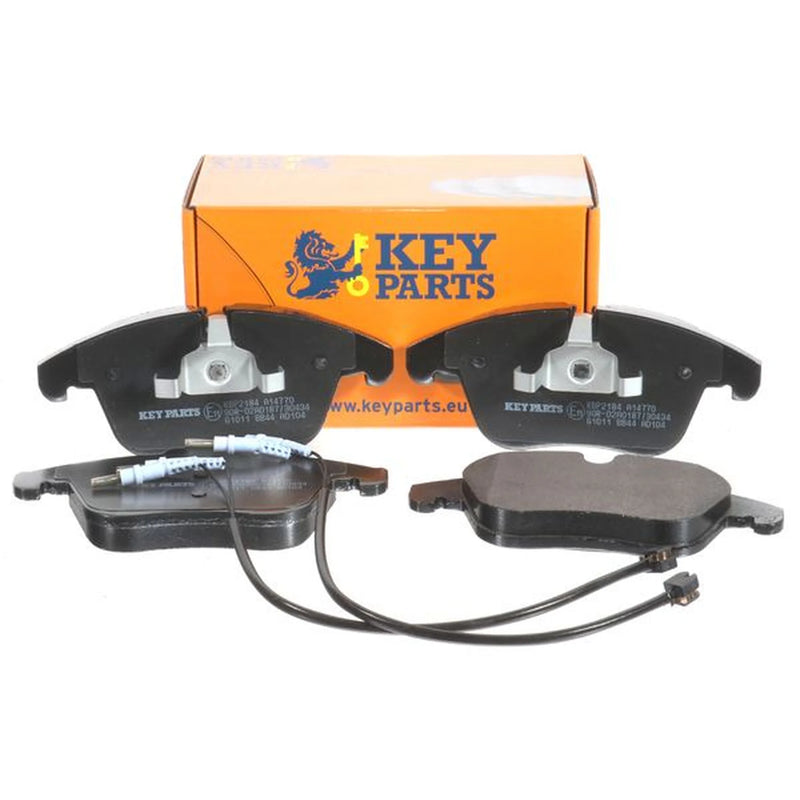 Key Parts 4 x Front Brake Pad Set fits Citroën C5 III 2008-2017 1.6 1.8 2.0