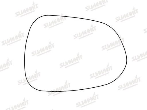 Summit Stick-On Standard Mirror Glass fits Honda Jazz 84 on RHS Summit - Bars 4 Cars