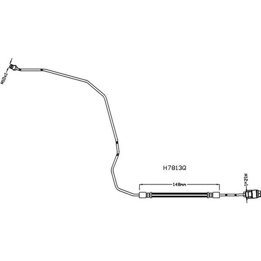Juratek Brake Hydraulic Hose Line outer JBH1160L