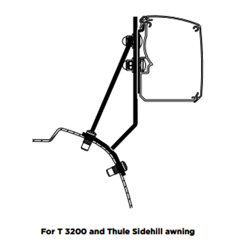 Thule 3200 & SIDEHILL ADAPTER FOR FORD TRANSIT CUSTOM V710 & VW TRANSPORTER 2025