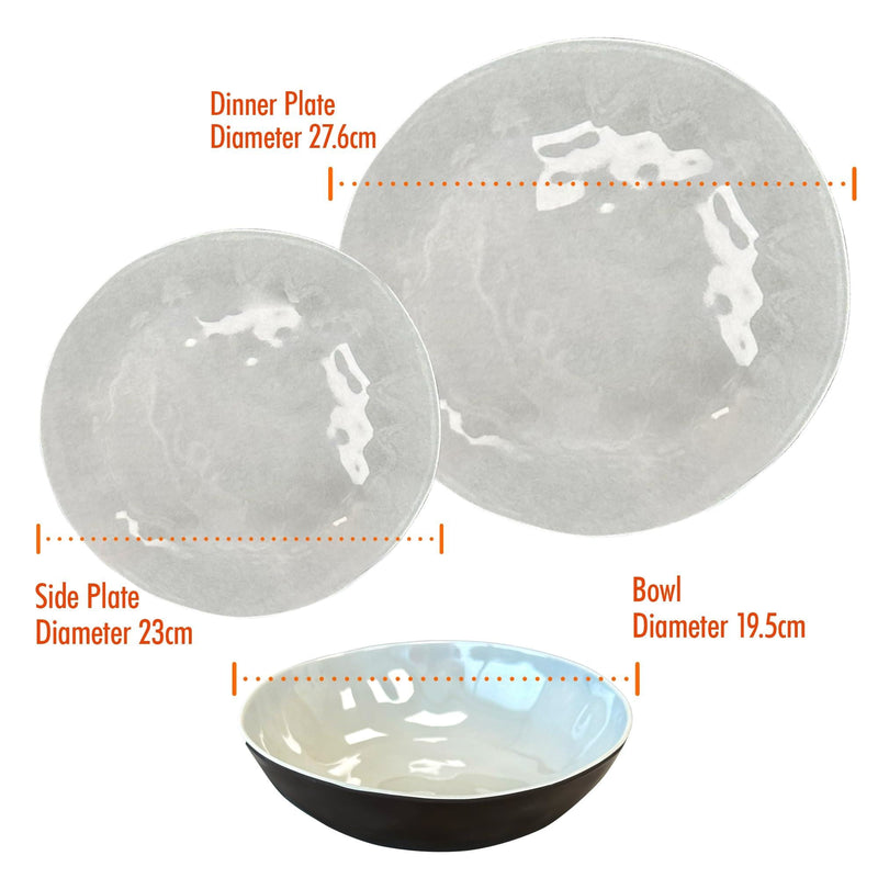 MDS1203 Liberty Capri 12 Piece Melamine Dinner Set LL1382 Liberty Leisure UK - Dynamic Drive