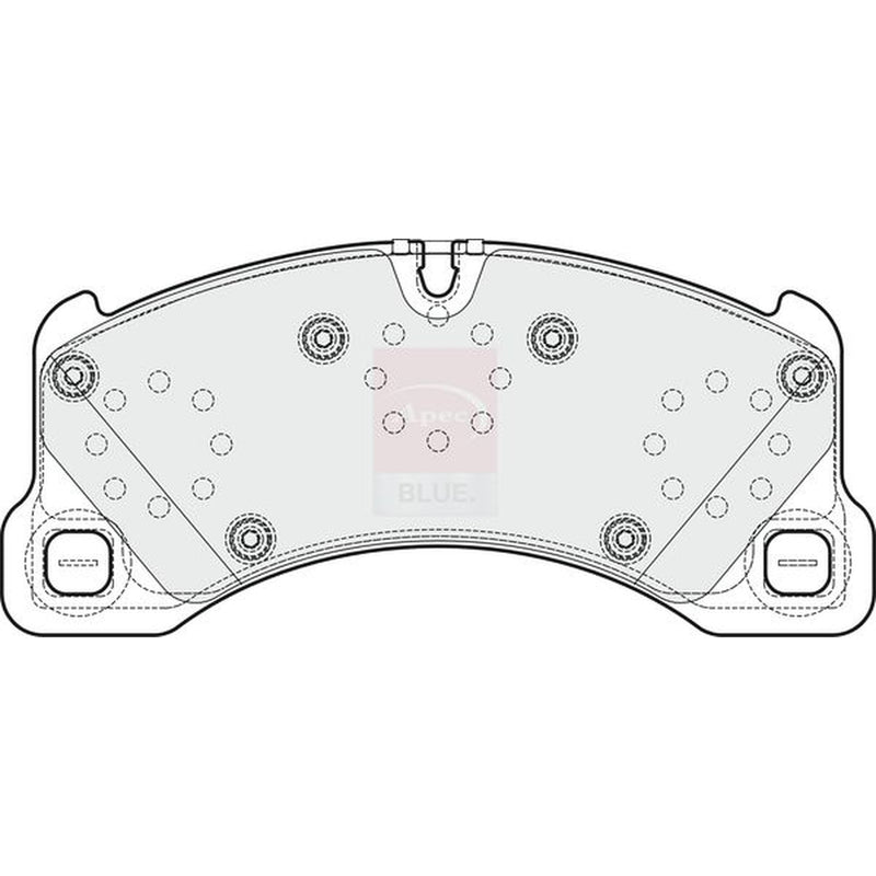 Apec Front Brake Discs & Pads fits Porsche Cayenne 2010-2018 3.0 3.6 4.2 4.8
