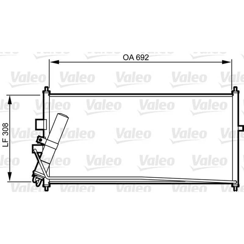 Valeo Air Conditioning Condenser 817822