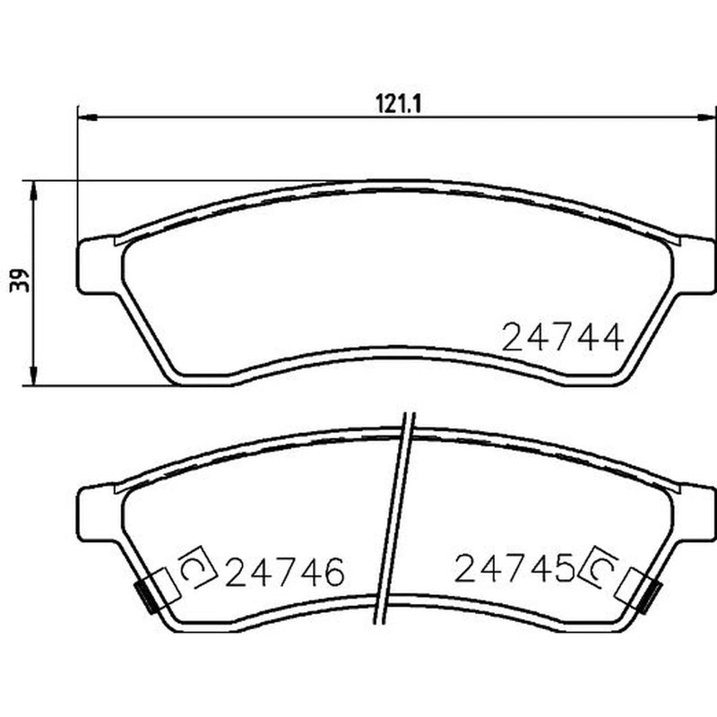 Mintex Rear Brake Pad Set MDB3020