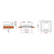 Fiamma Rooflight Vent 50 White for RV Roof Vent Fiamma - Dynamic Drive