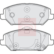 Apec Front Brake Pad Set fits Hyundai I30 2016-2020 1.0 1.4 1.5 1.6