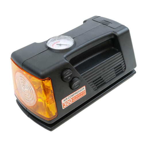Streetwize Tyre Inflator - 12V - Compressor With Gauge & Light - 0-260 PSI Streetwize - Bars 4 Cars