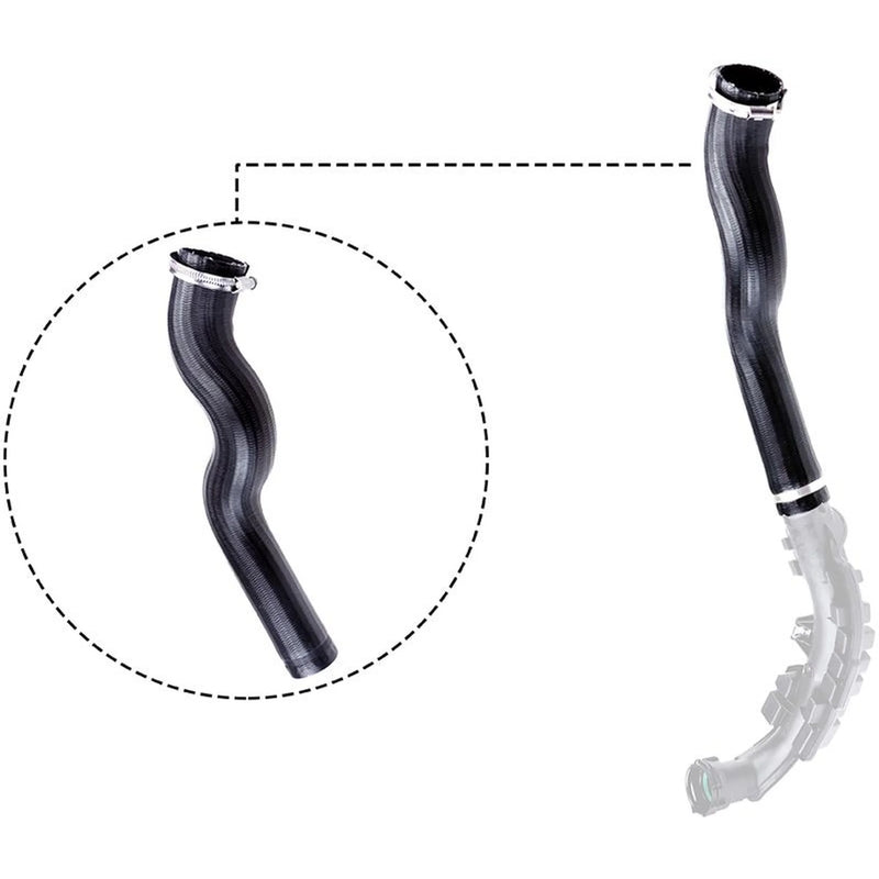 Gates Intercooler Turbo Charge Air Hose 490mm fits Opel Movano A 2003 on 2.5