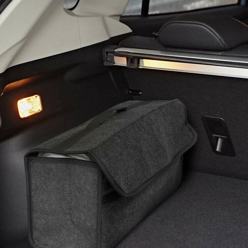 Large Boot Organiser Car Carpet Storage Grey Bag Tools Breakdown Travel Tidy Sakura  - Dynamic Drive