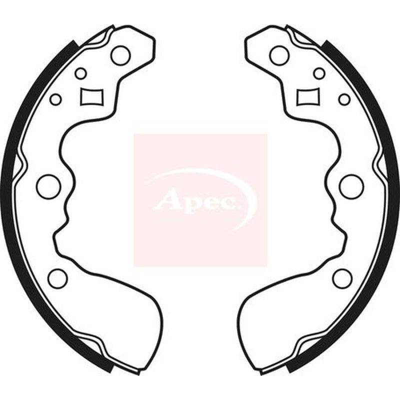 Apec Brake Shoe Set Axle Kit fits Suzuki Swift 1989-2005 1.0 1.3