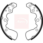 Apec Brake Shoe Set Axle Kit SHU515