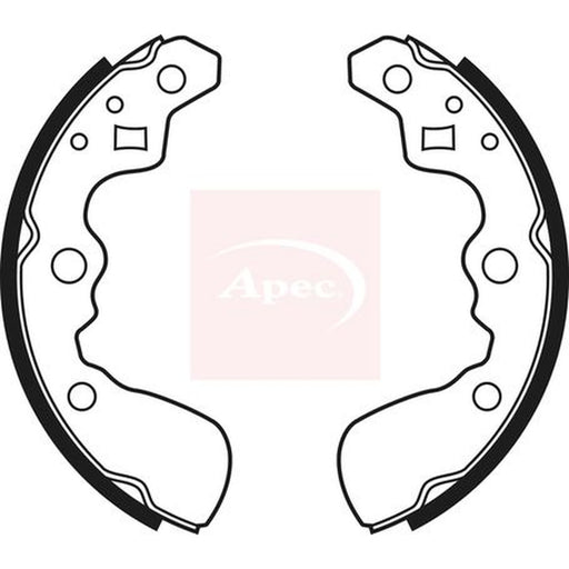 Apec Brake Shoe Set Axle Kit fits Suzuki Swift 1989-2005 1.0 1.3