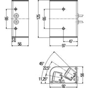 Hella Identification Lamp Md Blue 2XD Rear 2XD 009 475-021 4011895-12 2XD 009