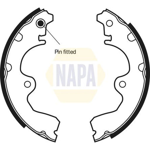 NAPA Brake Shoe Set Axle Kit NBS1019